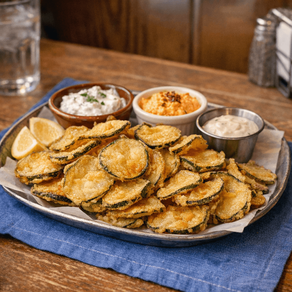 Fried Zucchini Tray
