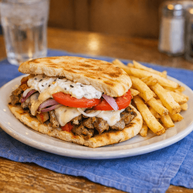 Greek Taverna Club Sandwich