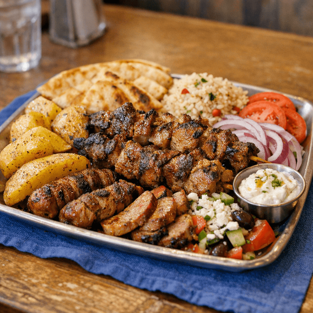 Kontosouvli Pork Tray