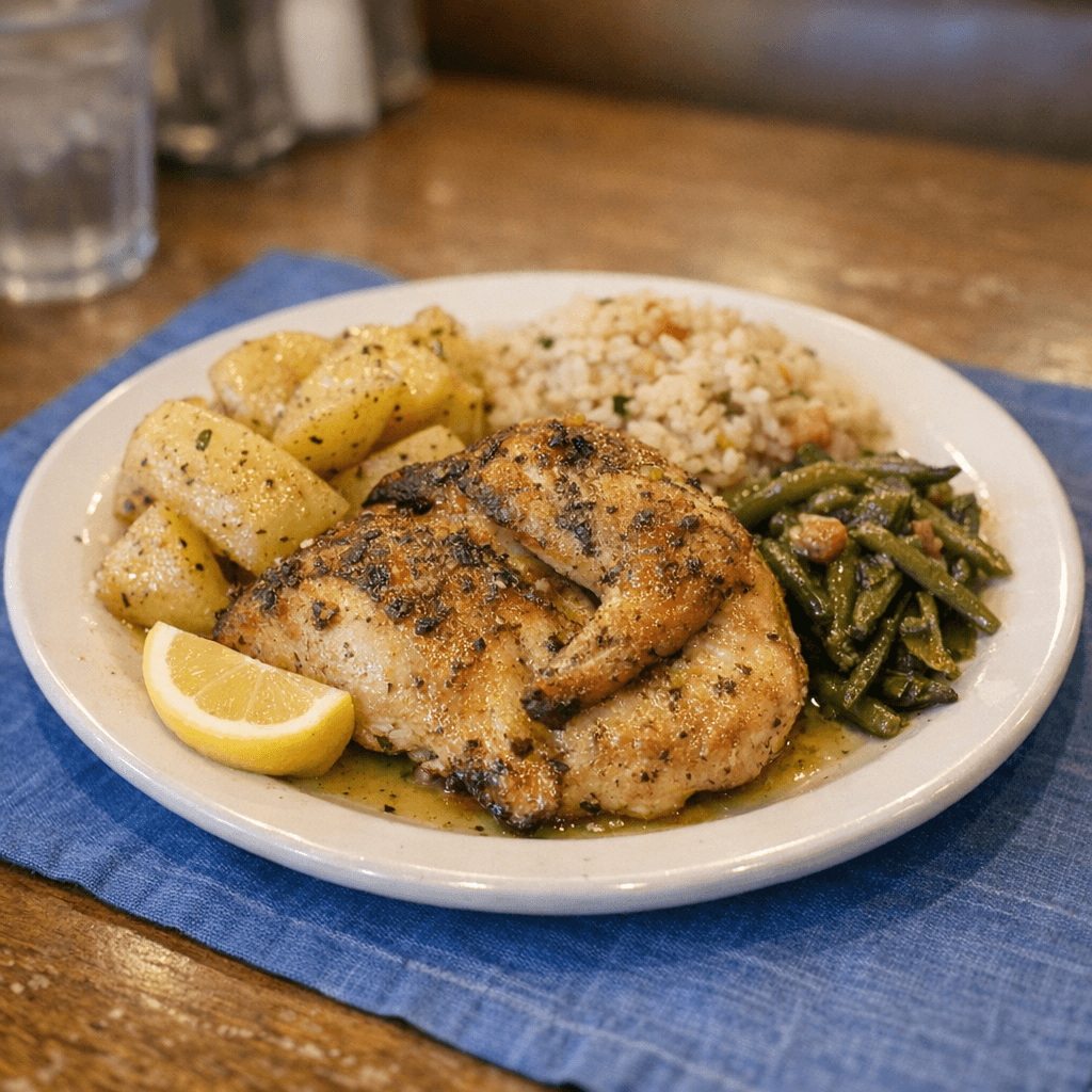 Oven Roasted Grecian Chicken