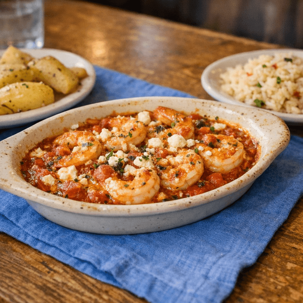 Shrimp Saganaki